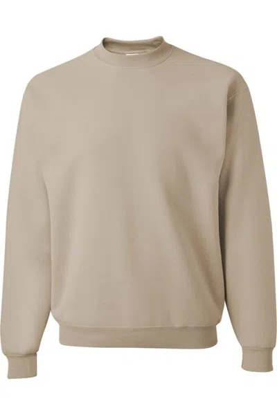 Jerzees Nublend Crewneck Sweatshirt In Silver