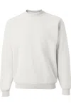 Jerzees Ultimate Cvc Crewneck Sweatshirt In White