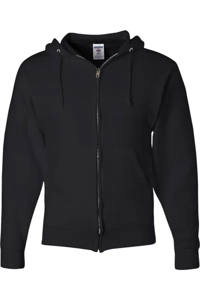 Jerzees Nublend Full-zip Hooded Sweatshirt In Black