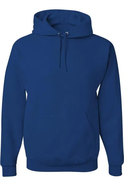 Jerzees Nublend Hooded Sweatshirt In Blue