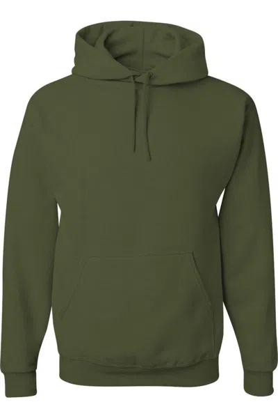 Jerzees Nublend Hooded Sweatshirt In Green