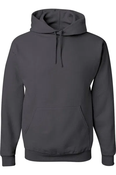 Jerzees Nublend Hooded Sweatshirt In Grey