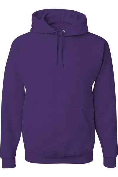 Jerzees Nublend Hooded Sweatshirt In Purple