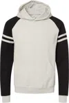 Jerzees Nublend Varsity Colorblocked Raglan Hooded Sweatshirt In Multi