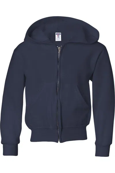 Jerzees Kids' Nublend Youth Full-zip Hooded Sweatshirt In Multi
