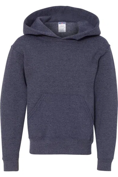 Jerzees Kids' Nublend Youth Hooded Sweatshirt In Blue