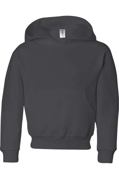 Jerzees Kids' Nublend Youth Hooded Sweatshirt In Gray