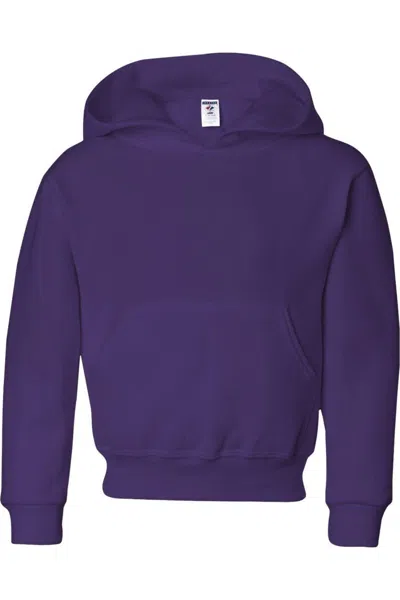 Jerzees Kids' Nublend Youth Hooded Sweatshirt In Purple