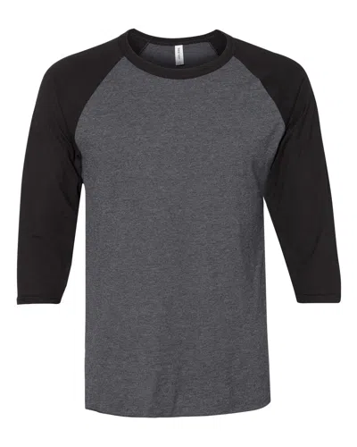 Jerzees Premium Blend Ringspun Three-quarter Sleeve Raglan Baseball T-shirt In Multi