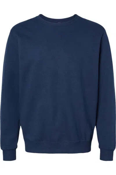 Jerzees Premium Eco Blend Ringspun Crewneck Sweatshirt In Blue
