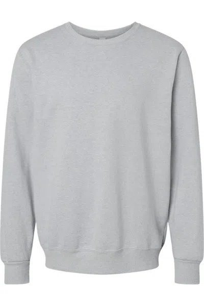 Jerzees Premium Eco Blend Ringspun Crewneck Sweatshirt In Gray