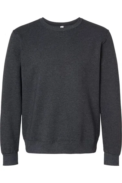 Jerzees Premium Eco Blend Ringspun Crewneck Sweatshirt In Gray