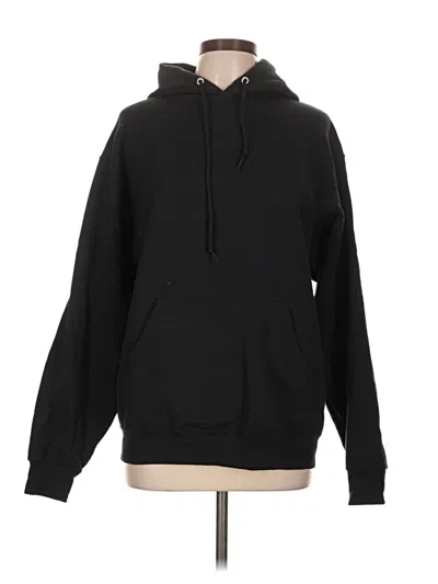 Pre-owned Jerzees Pullover Hoodie In Black