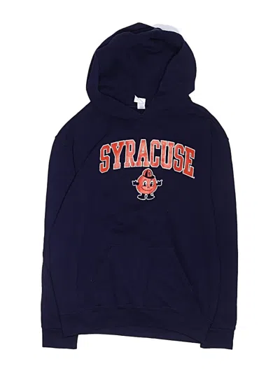 Pre-owned Jerzees Kids' Pullover Hoodie In Blue