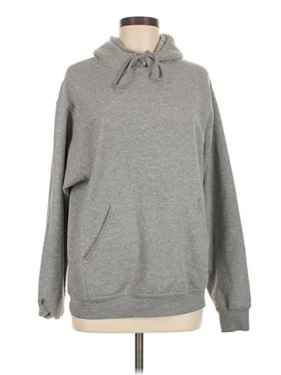 Pre-owned Jerzees Pullover Hoodie In Gray
