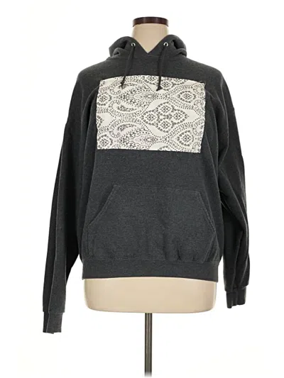 Pre-owned Jerzees Pullover Hoodie In Gray