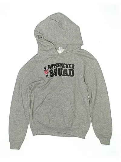 Pre-owned Jerzees Kids' Pullover Hoodie In Gray