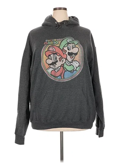 Pre-owned Jerzees Pullover Hoodie In Gray