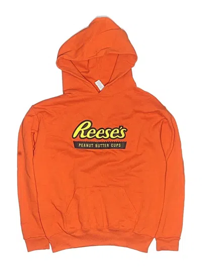 Pre-owned Jerzees Kids' Pullover Hoodie In Orange