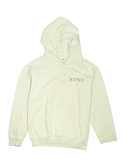 Pre-owned Jerzees Kids' Pullover Hoodie In Silver