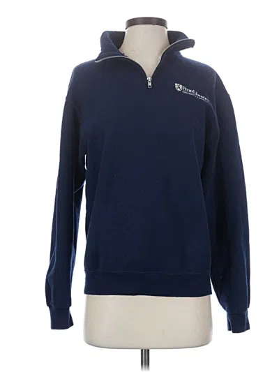 Pre-owned Jerzees Pullover Sweater In Blue