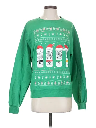 Pre-owned Jerzees Pullover Sweater In Green