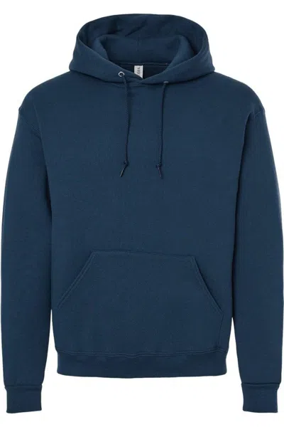 Jerzees Rugged Hooded Sweatshirt In Blue