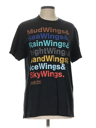 Pre-owned Jerzees Short Sleeve T-shirt In Black