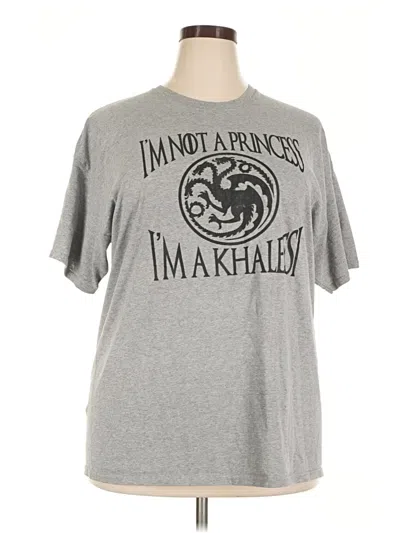Pre-owned Jerzees Short Sleeve T-shirt In Gray