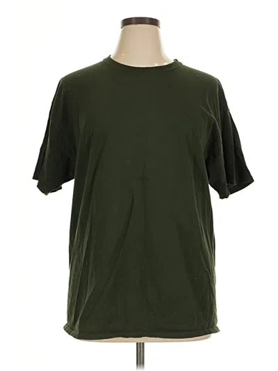 Pre-owned Jerzees Short Sleeve T-shirt In Green