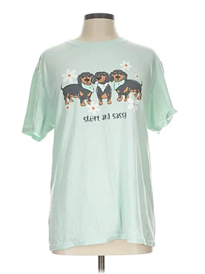 Pre-owned Jerzees Short Sleeve T-shirt In Green