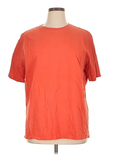 Pre-owned Jerzees Short Sleeve T-shirt In Orange