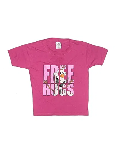 Pre-owned Jerzees Kids' Short Sleeve T-shirt In Pink