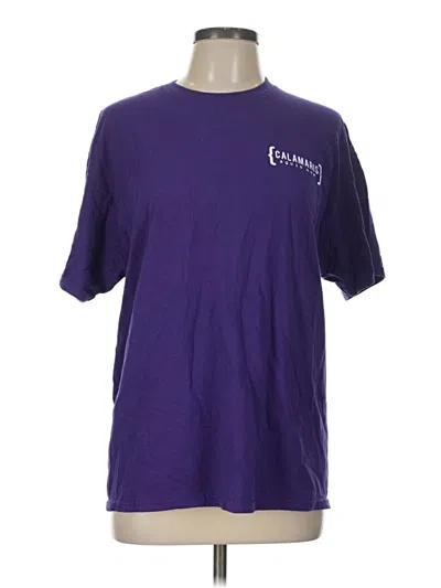 Pre-owned Jerzees Short Sleeve T-shirt In Purple