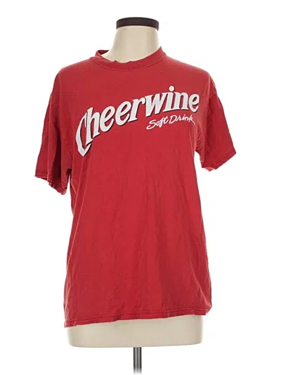 Pre-owned Jerzees Short Sleeve T-shirt In Red