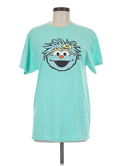 Pre-owned Jerzees Short Sleeve T-shirt In Teal