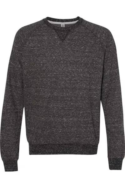 Jerzees Snow Heather French Terry Crewneck Sweatshirt In Gray
