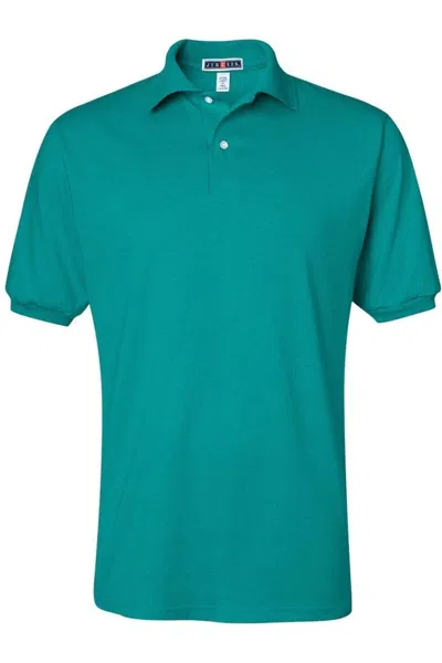 Jerzees Spotshield 50/50 Polo In Green