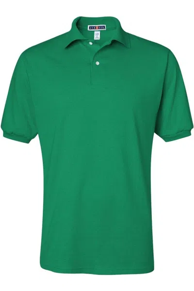 Jerzees Spotshield 50/50 Polo In Green