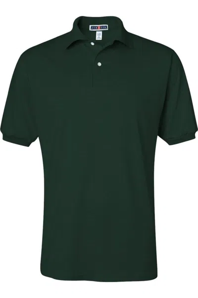 Jerzees Spotshield 50/50 Polo In Green