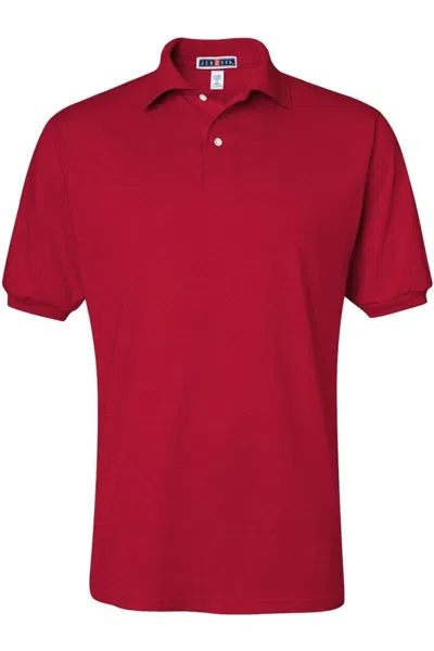 Jerzees Spotshield 50/50 Polo In Red