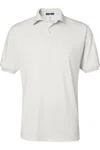 Jerzees Spotshield 50/50 Polo With Pocket In White