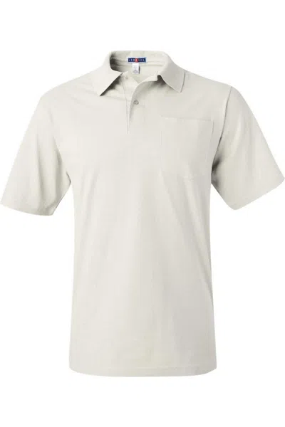 Jerzees Spotshield 50/50 Polo With Pocket In Neutral