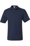 Jerzees Spotshield 50/50 Polo With Pocket In Blue