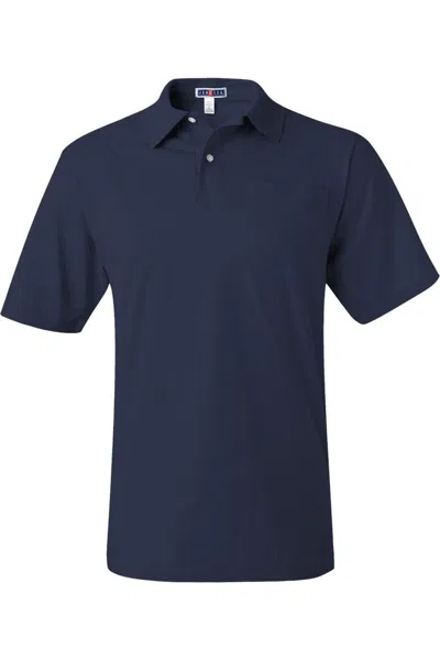 JERZEES SPOTSHIELD 50/50 POLO WITH POCKET