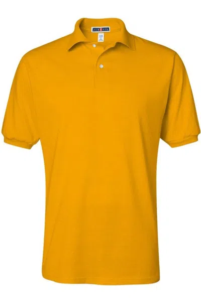 Jerzees Spotshield 50/50 Polo In Yellow