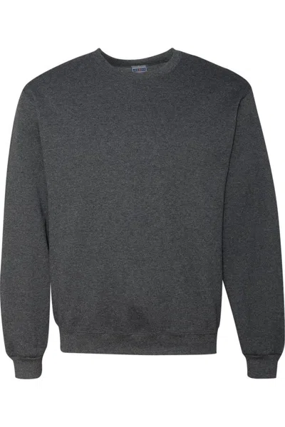 Jerzees Super Sweats Nublend Crewneck Sweatshirt In Black