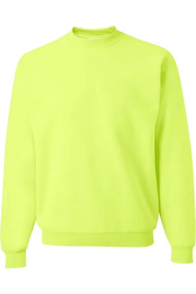 Jerzees Super Sweats Nublend Crewneck Sweatshirt In Yellow