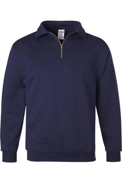 Jerzees Super Sweats Nublend Quarter-zip Cadet Collar Sweatshirt In Multi