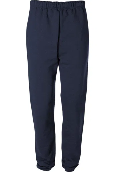 Jerzees Super Sweats Nublend Sweatpants With Pockets In Blue